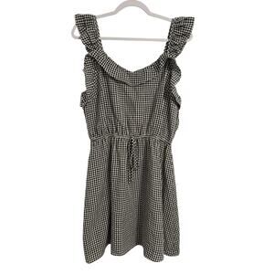 Andree By Unit Women's M NWT Cottagecore Ruffle Gingham Lined Dress Whimsigoth